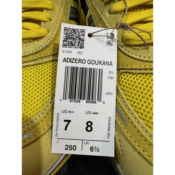 NEW adidas Adizero Goukana Yellow Size US Men 7 Woman’s 8 JP7177 main image 6